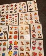 Vintage 1970s-90s Lot Of 30+ Stickers Mixed Brands – Dennison – And More !!