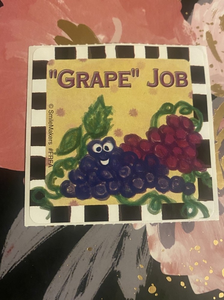 SmileMakers Scratch N Sniff Sticker Mod 2.5” Inches Grape Job