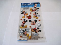 Scrapbooking Stickers Disney Mickey Mouse Different Poses Titles Stars Face More