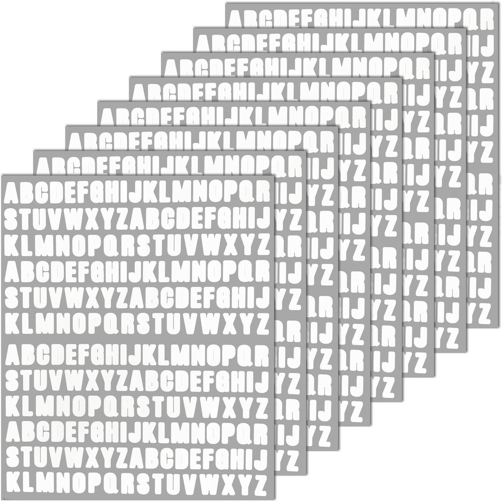 1/2 Inch Letters Stickers – 1664 Pieces Capital Alphabet Sticker for Scrapbook,N
