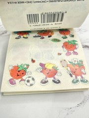 Vintage 1996 Standard Publishing stick-n-sniff stickers Happy Strawberries