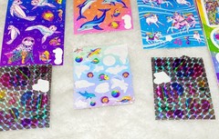Huge Lot Early 90s Vintage Lisa Frank Stickers 24 Squares Plus 2 8×5.5″ Sheets