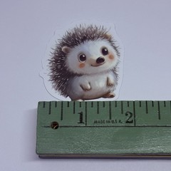 Cute Baby Hedgehog Animal Sticker Vinyl Decal Journal Wall Fun Art Decor Tc9
