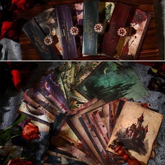 80 Sheets Gothic Scrapbook Paper for Scrapbook Kit, Vintage Ephemera for Junk Jo