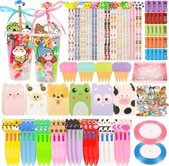 247-Piece Stationery Set for Student Rewards, Pencil Erasers Notebook Stickers f