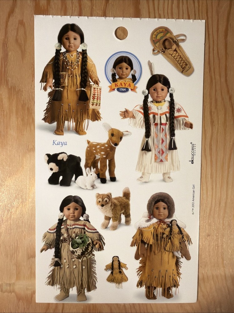 KAYA American Girl Sticker Sheet Scrapbook Craft Stickers