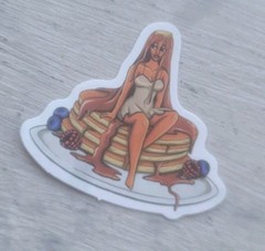 Breakfast Pancake Stickers Blueberry Food Delicious Bread Lot of 5