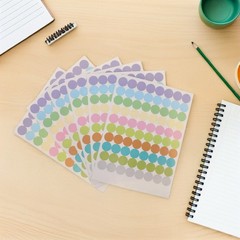 Removable Circle Stickers for Aromatherapy Bottles Small Colored Dot Labels