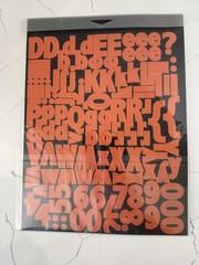 Rusty Pickle Orange Costume Party Alphabet Stickers Scrapbooking Crafts Deco Art