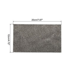 Bling Rhinestone Sheet Self-Adhesive Sticker 4.72 x 7.87 Inch Gray