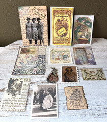 12Pc Assorted Ephemera Pack For Scrapbook Junk Journal Mixed Media Crafts (528)