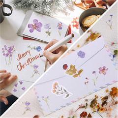 120 Pcs Flower Stickers for Scrapbooking Self-Adhesive Scrapbooking Stickers Sup