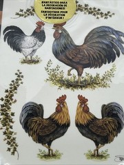 Tulip Rub On Transfers Vintage 2002 Regal Roosters NEW SEALED
