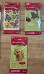 American Girl Crafts Lot of Bubble & Stacked Stickers 2010 NEW