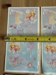 Hallmark Barbie 12 Dancing Princesses Stickers 6 Sheets, 2 Missing Stickers