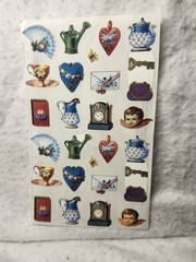 Antique Victorian Scrapbooking Stickers 1″x1″ 22 Stickers By Gifted FREE SHIPPIN