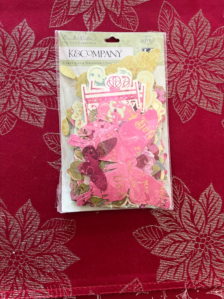 BEAUTIFUL VINTAGE BUTTERFLY FLOWER DIE CUTS BY K & COMPANY JUNK JOURNAL