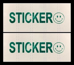 $1 1985 Federal Reserve Note Third Print Error (US CURRENCY STICKERS) (Lot Of 2)
