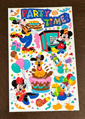 Vtg Disney Sandylion MICKEY and FRIENDS PARTY TIME~Goofy~PLUTO~Minnie~DONALD~New