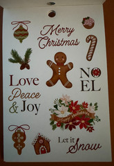 RECOLLECTIONS GINGERBREAD HOUSE STICKER BOOK 237 PC 12 SHEET GINGERBREAD FOREST