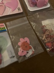 Scrapbooking Lot Valentine’s Day Embellishments Brads Eyelets