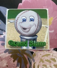 Vintage SmileMakers Grand Slam Baseball Sticker Mod 2.5” Inches