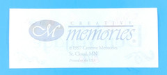 Vintage Creative Memories Bon Voyage Confetti Sticker Sheet Scrapbooking