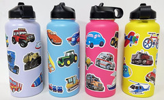Transportation Stickers Pack 200 Pcs – Vehicle Stickers for Kids Party Favors