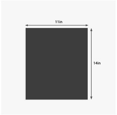 25 PCS 11×14 Inch Black Uncut Mat Boards Acid Free Backing Art Prints Frame