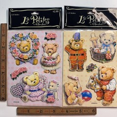 2004 Teddy Bear La Petites 3-D Stickers Paper Studio Lot Of 2 ~ NOS Rare Find