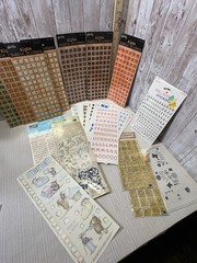 Alphabet Letter Stickers Large Lot Of 50 Scrapbooking Assortment NEW FREE SHIP