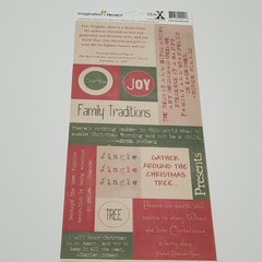 NEW Lot CHRISTMAS HOLIDAY Scrapbooking Cardstock Stickers Borders Alphabet Words
