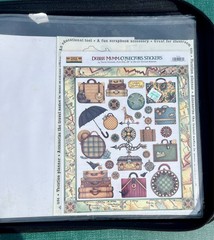 Crop In Style Binder With Lots Of Stickers ~ 18 Sheets full ~ Purple Binder
