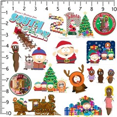 SOUTH PARK CHRISTMAS COLLECTION DIE CUT VINYL 50 CT STICKER PACK
