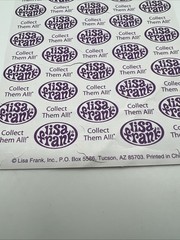 Vintage Lisa Frank Sticker Sheet NEW Unused S1251 Vibrant Retro Dolphin Surfer