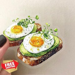 ZOLAREIN Baking Kitchen Stickers Transparent 50PCS