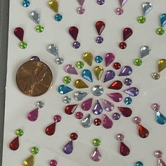 Stickers Starburst Gems Multi Color Jewels Rhinestones Bling Crafter’s Square