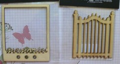 WOOD ELEMENTS GATE & MEMORIES Frame Rectangle Ea- 8×9.5cmO/side&7x7cmInside ConA