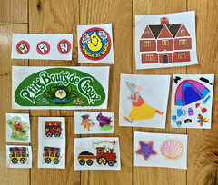 Vintage 80s Sticker Lot: Cabbage Patch Kids, Mrs. Grossman’s Used Damaged (READ)