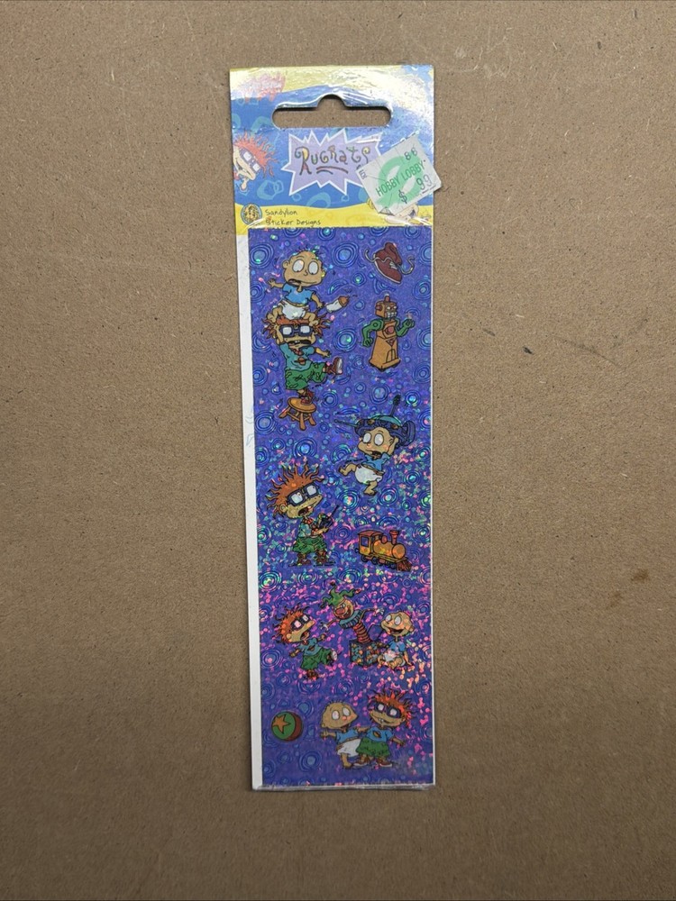 NEW 1997 Rugrats SandyLion Nickelodeon Stickers Holographic K1