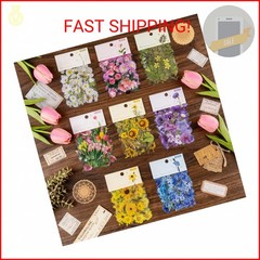 320Pcs Flower Stickers, Cute Vintage Floral Sticker for Kids, Clear Wildflower S