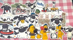 Shaun the Sheep #6, 16 pcs, stickers, Aardman, waterproof, kawaii, cute,