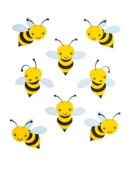 Bumblebee Bee Insect Scrapbook Craft Stickers