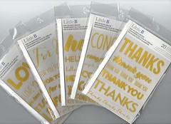 Little B rub-ons~several varieties~Words/Flourishes~2 sheets per pkg.~So Nice!