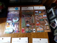 RECOLLECTIONS DIE-CUT STICKERS LOT OF [10] DIFFERENT [LOWEST ON eBay] FREE SHIP!