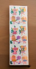 Vintage Sandylion Pearl Fairy Stickers 1 Strip
