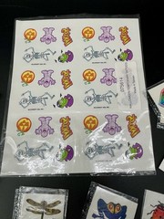 Kids Temporary Tattoos Lot Halloween Bugs Butterflies Teachers Lot 250pcs VTG