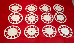 Tim Holtz Die Cuts * Picture Wheels * Set of 12 * White, Kraft or Chipboard