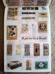 50 Pgs Vintage Series Washi Stickerbook 450+Stick 20 Pgs EPH Papers