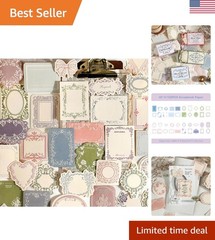 Aesthetic 120pcs Vintage Scrapbooking Paper – Ideal for Junk Journals & Planners